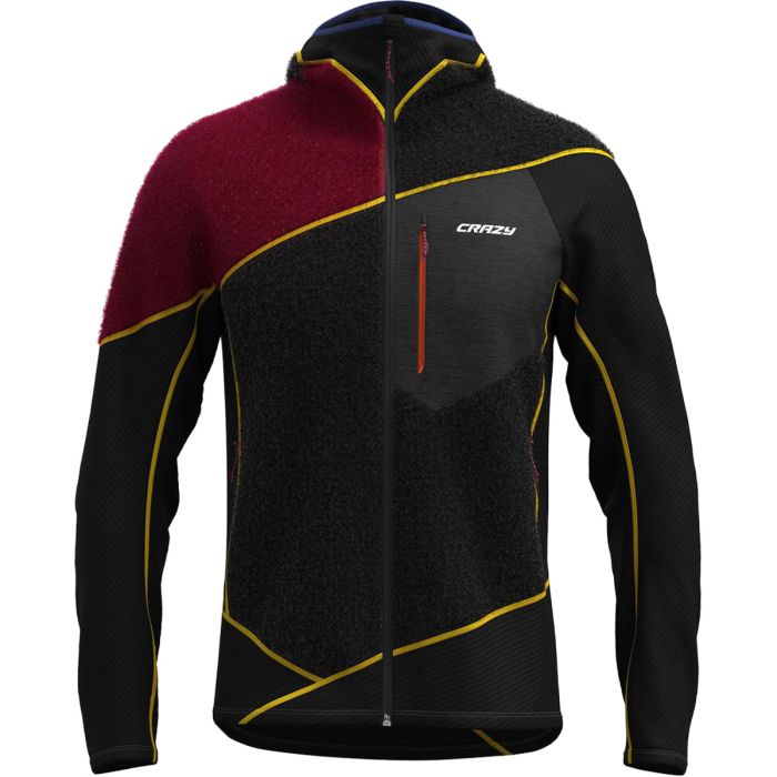 Crazy Pull Neutron technical fleece with hood men's