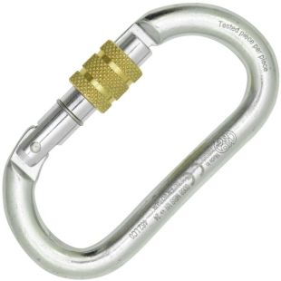 Kong Oval Steel Classic Screw Sleeve mousqueton ovale speleo